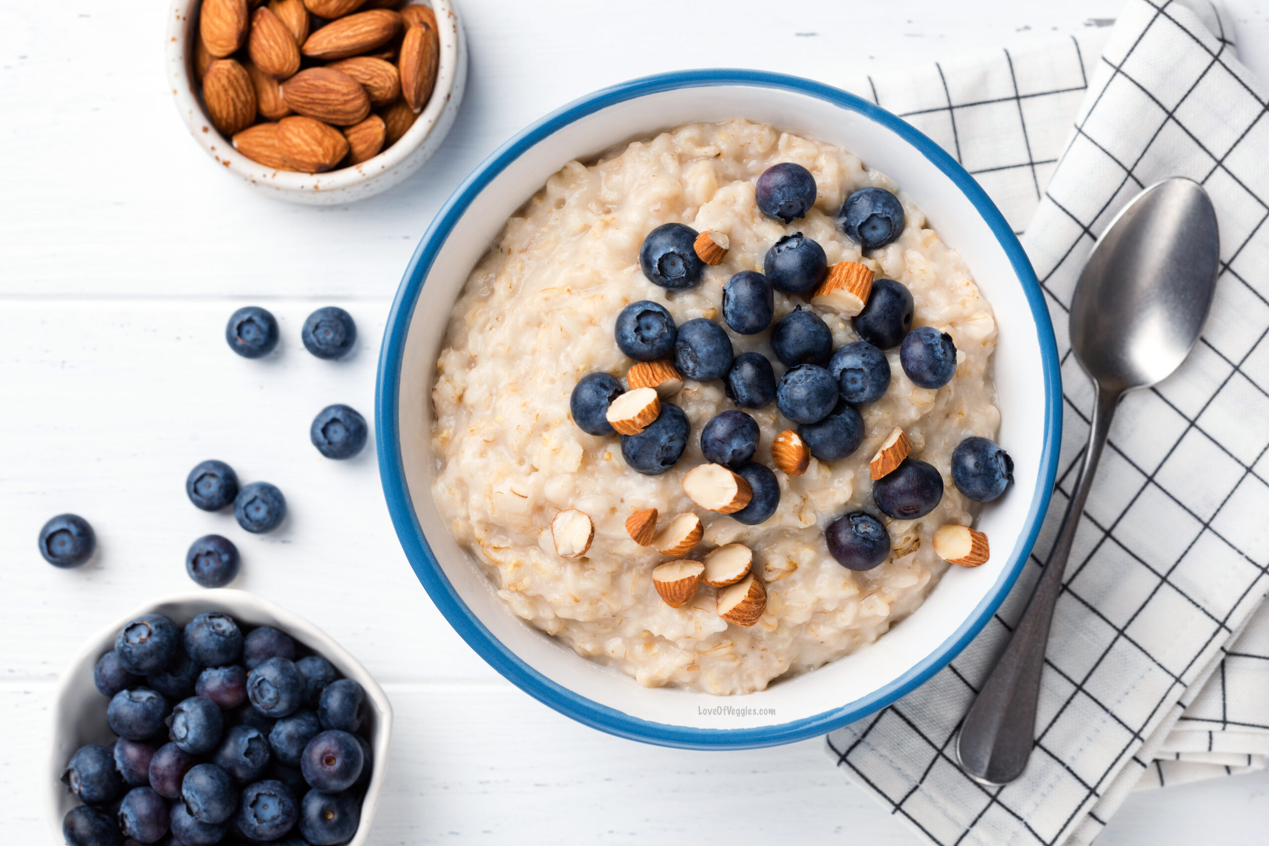 Lemon Blueberry Vegan Oatmeal Recipe