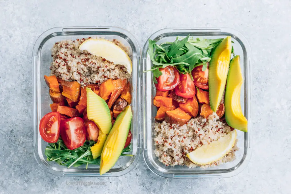 vegan meal prep lunches