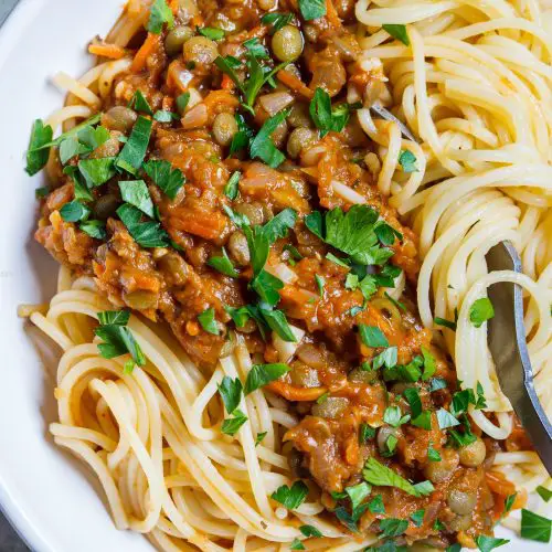 Lentil Bolognese Recipe