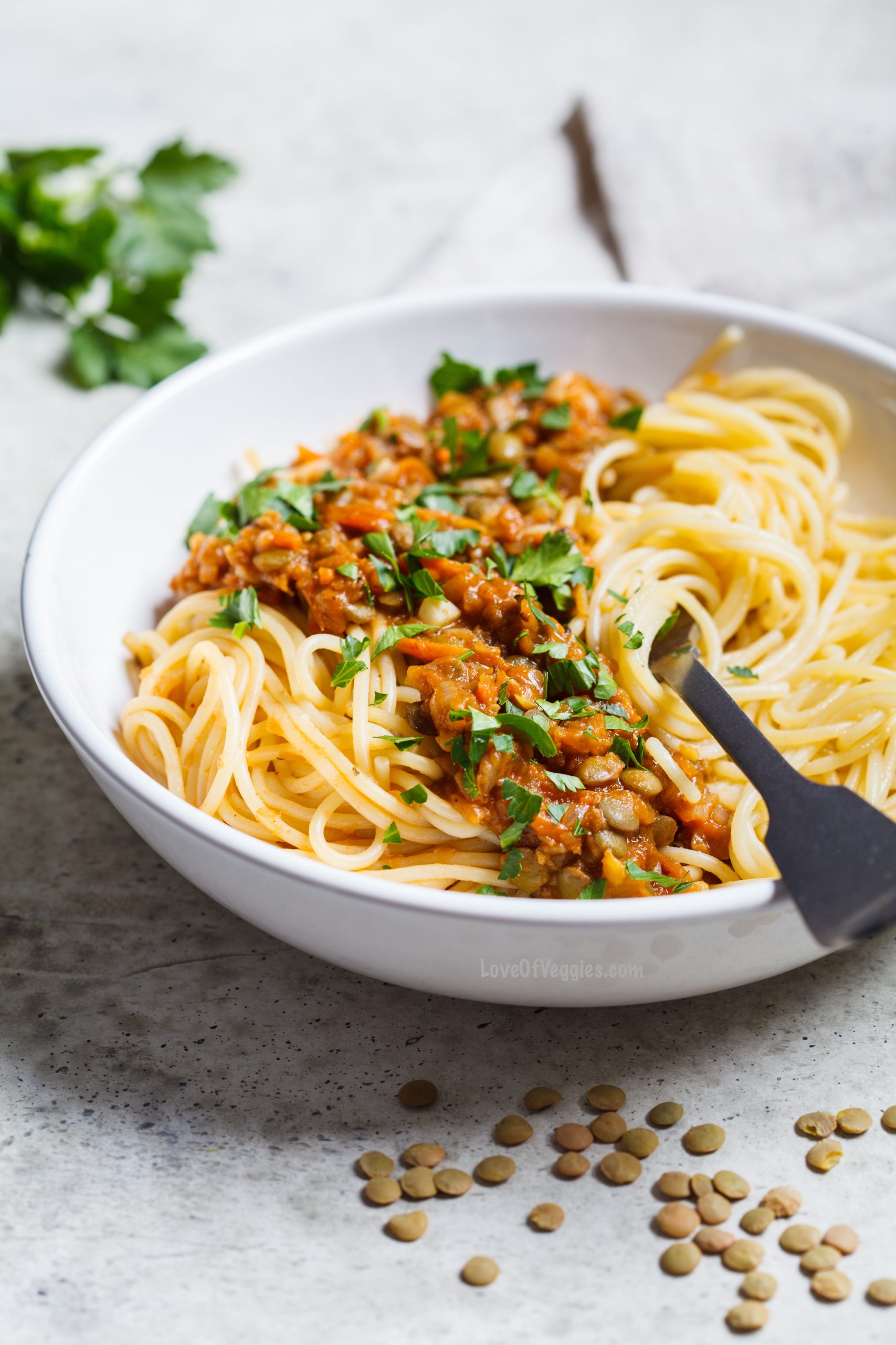 Lentil Bolognese Recipe