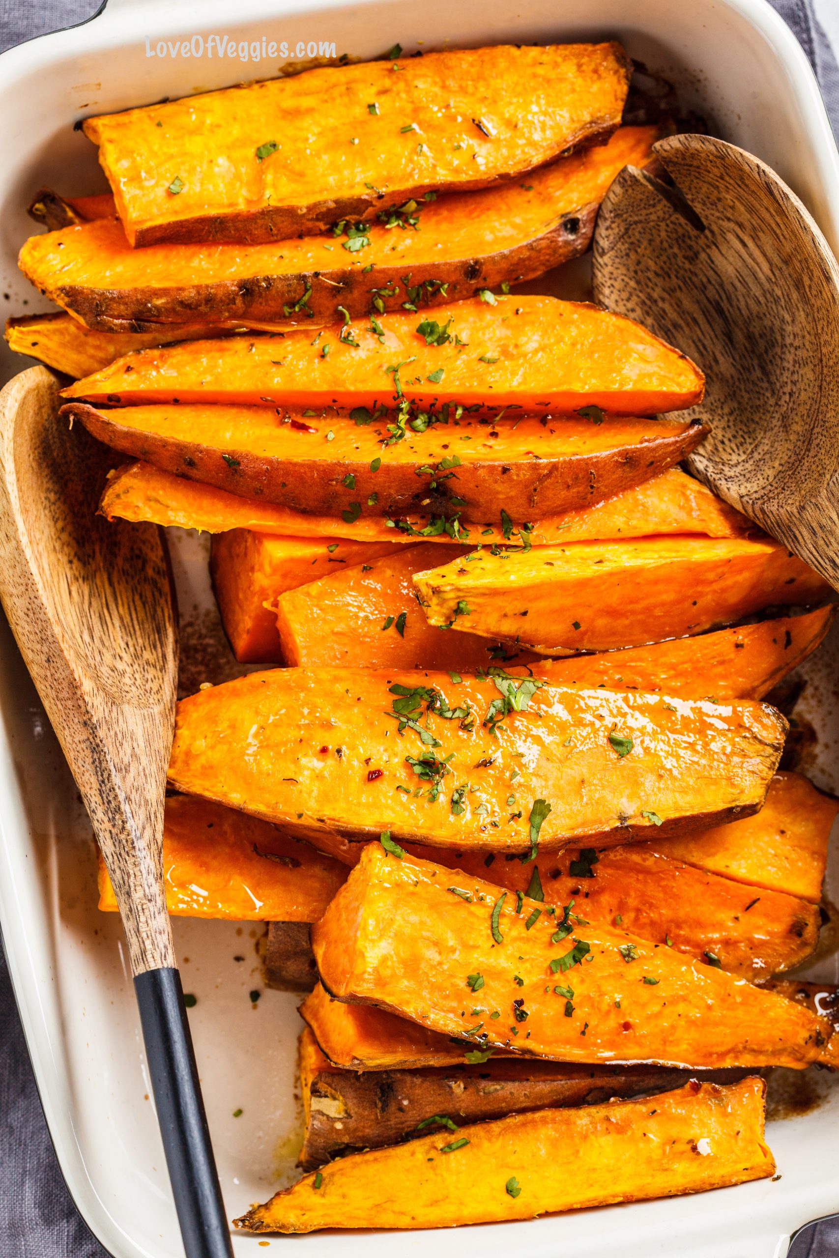 Baked Sweet Potato wedges