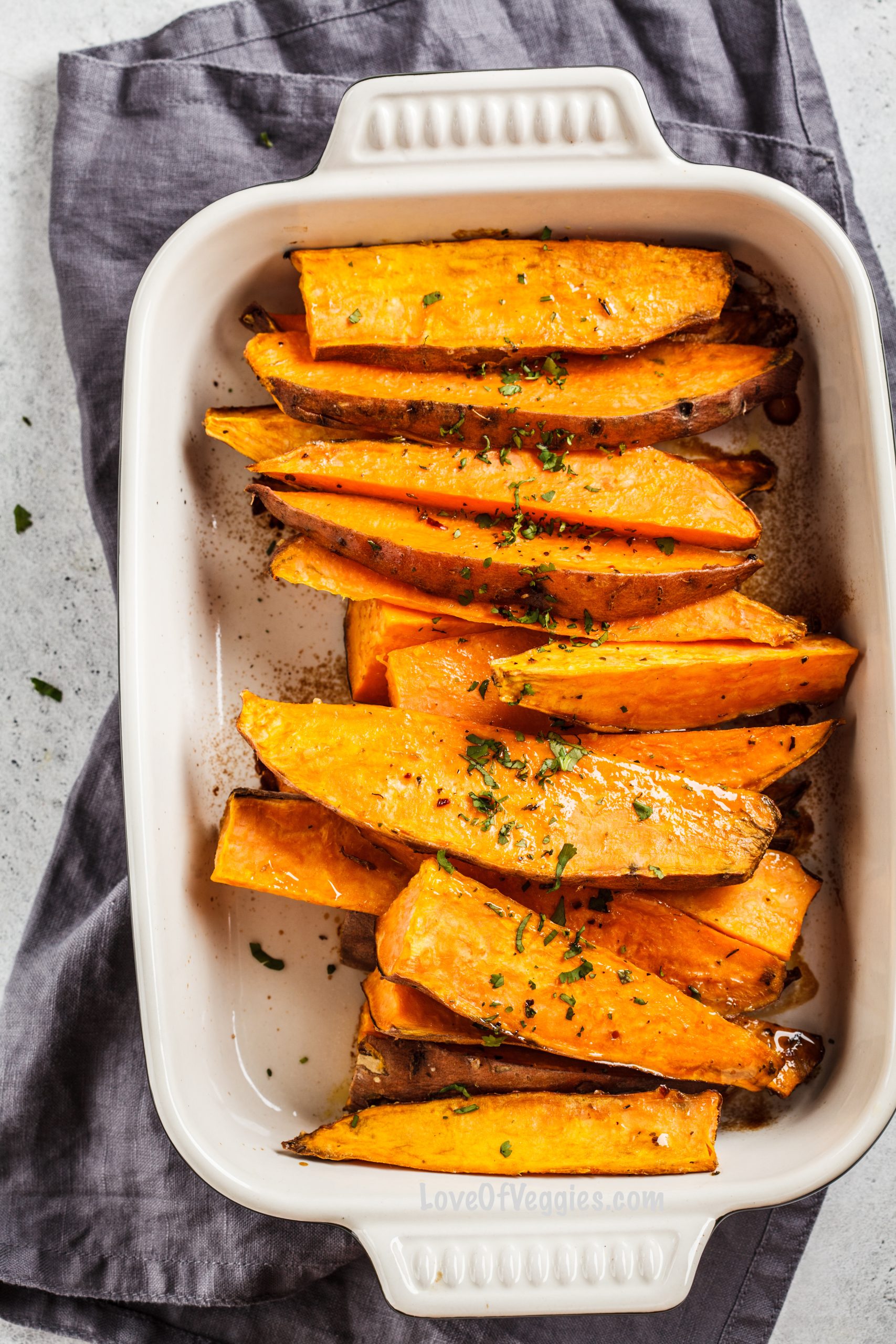 Baked Sweet Potato wedges