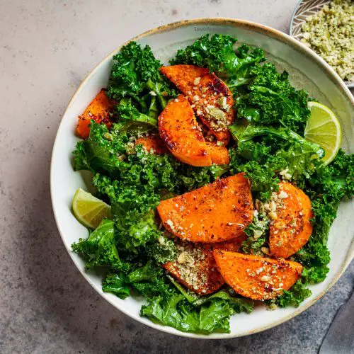 Vegan Sweet Potato Kale Salad