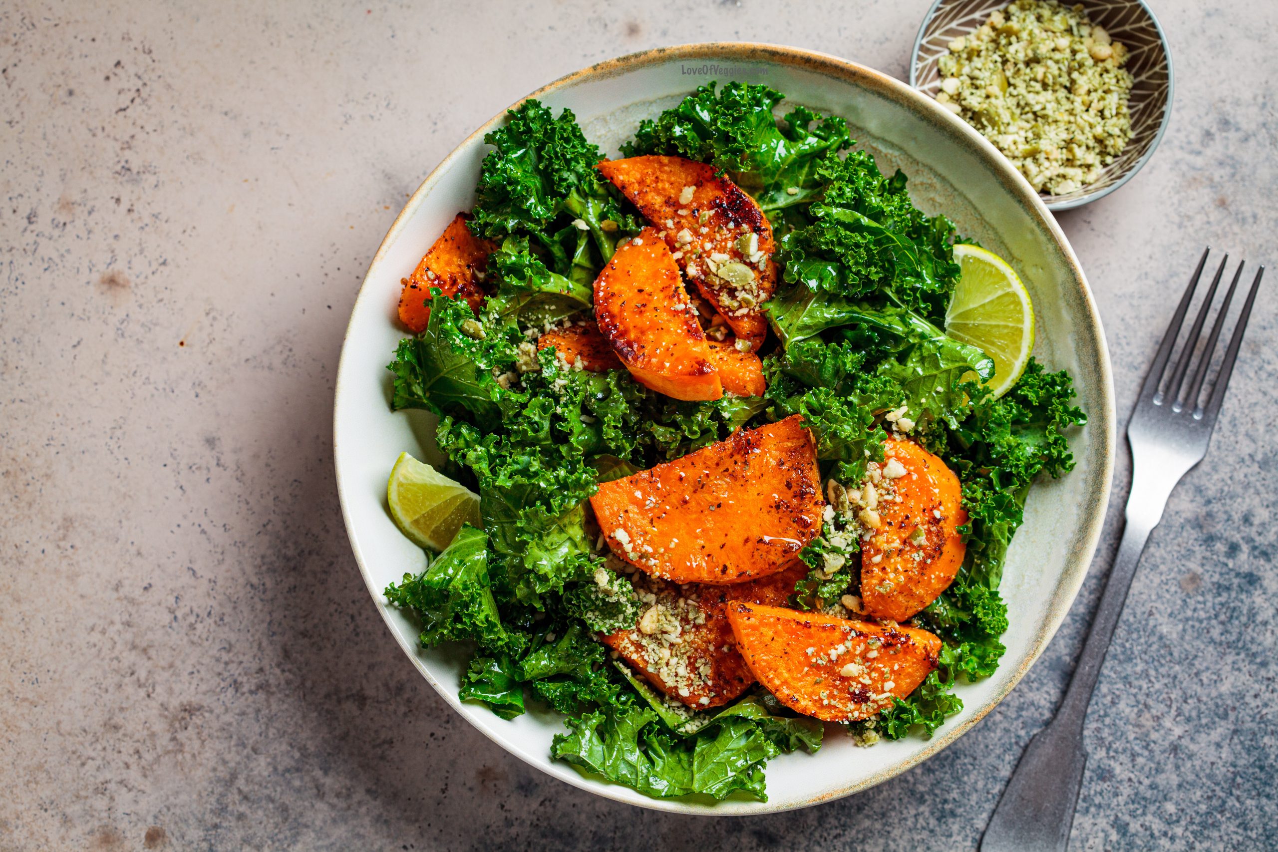 Vegan Sweet Potato Kale Salad